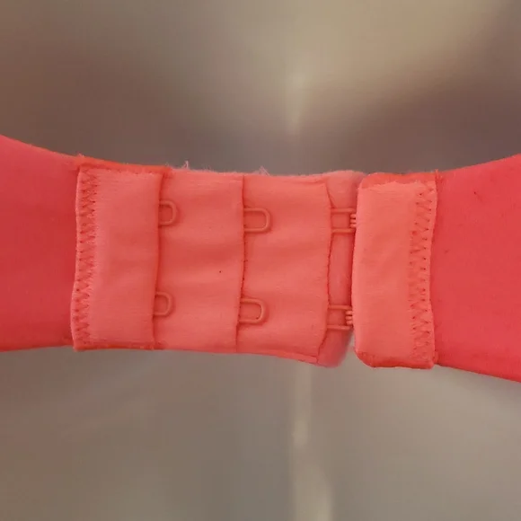 Victoria's Secret Very Sexy Push Up Bra Vibrant Orange Animal Print Lace Accent - Picture 7 of 10